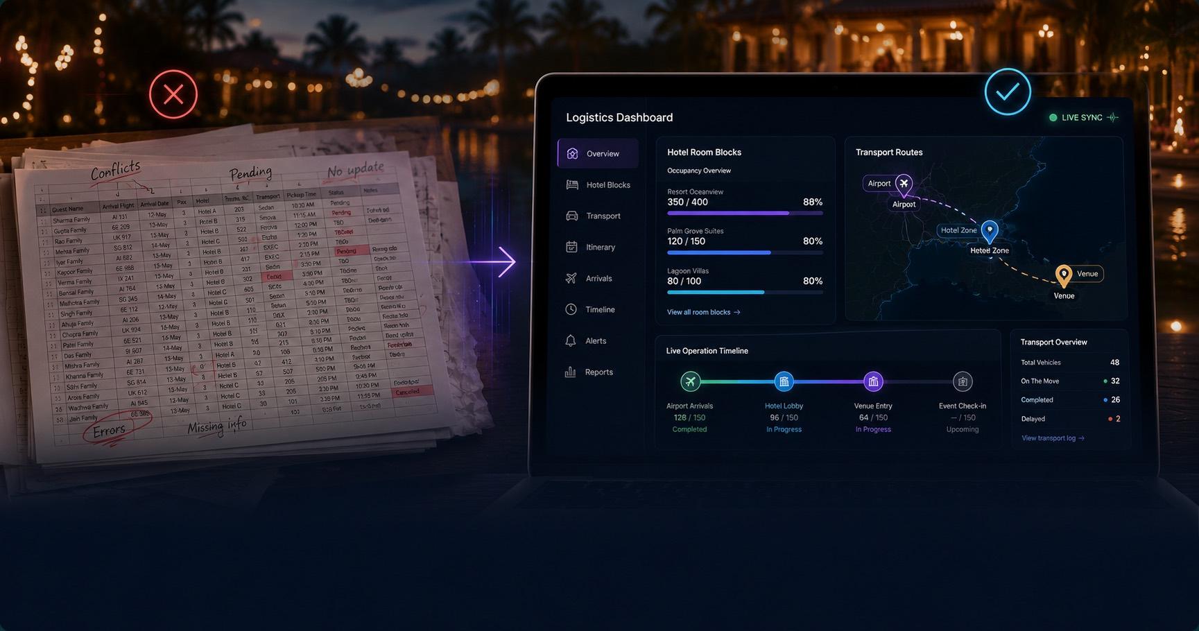 Why Logistics Dashboards Beat Spreadsheets for Destination Events — logistics