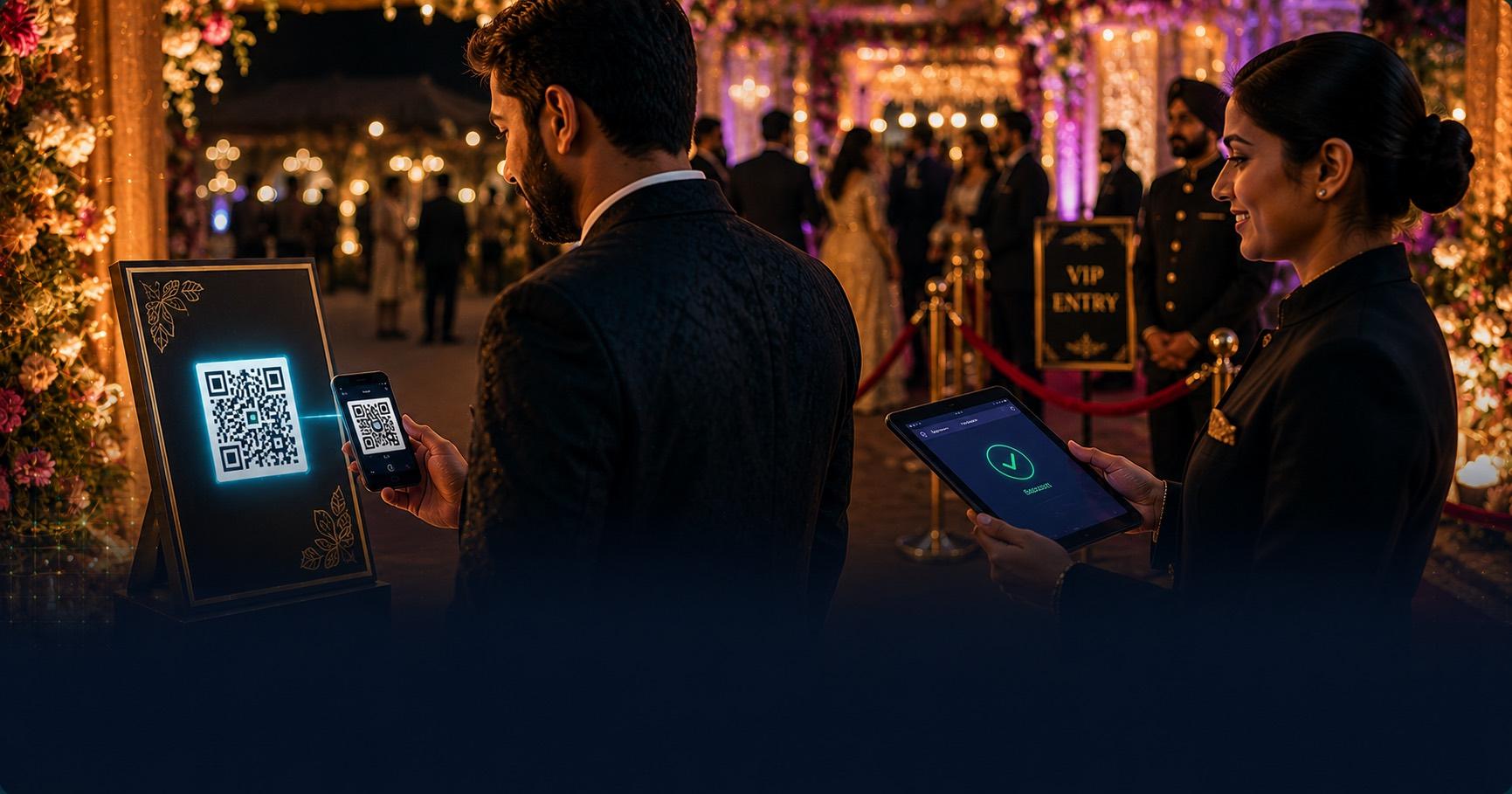 QR Code Guest Check-In for Weddings and Large Events — logistics